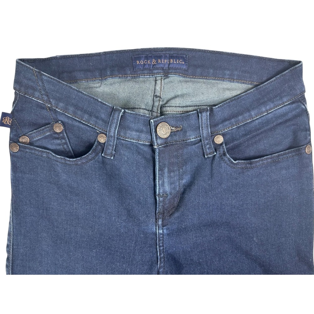 Rock & Republic Kasandra Dark Wash Bootcut Jeans Size 8M R010314 - Picture 4 of 8